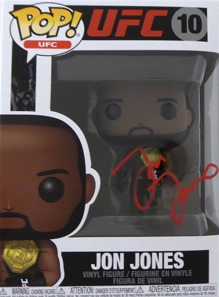 MMA JON JONES Signed Funko POP! Certification by Beckett Hologram. 