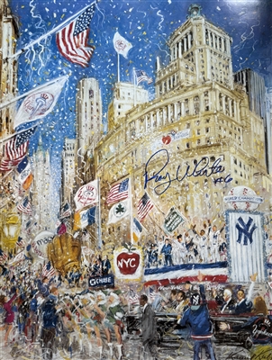 New York City Big Apple Yankees Victory Parade. Signed by ROY WHITE #6 Certification by Pay it Forward.