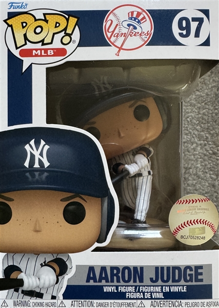 NY Yankees AARON JUDGE Funko POP! unsigned.