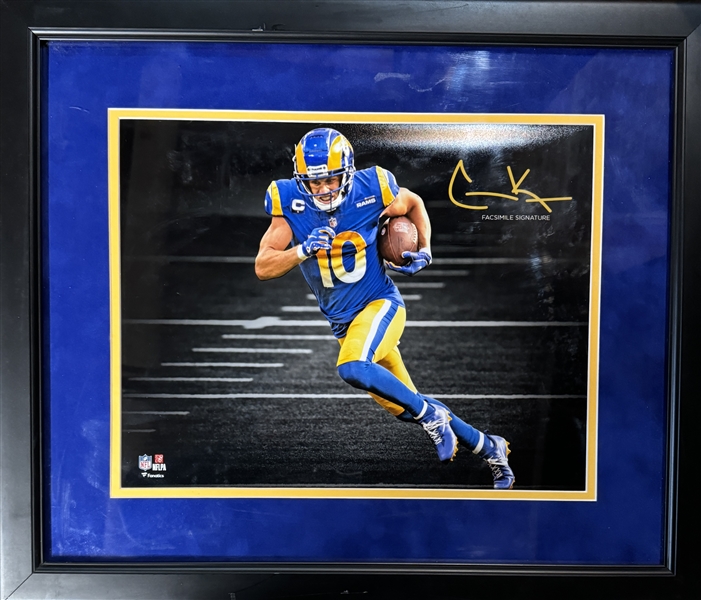 LA Rams COOPER KUPP Framed Unsigned Photo. 